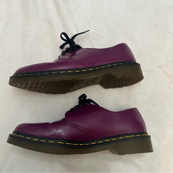 Dr. Martens Women's Purple Leather Oxford Shoes Size 9 - Picture 7 of 10